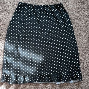 90's/Y2K Polka dot midi skirt